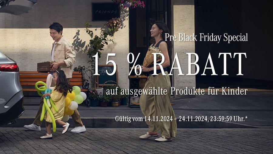 Pre Black Friday Special: 15 % Rabatt*